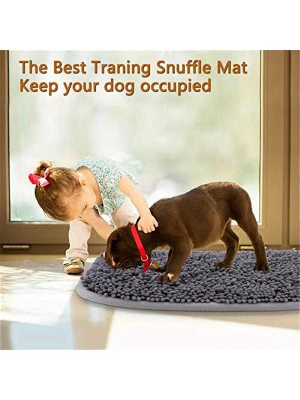 New Snuffle Mat for Dogs, 20'' x 28'' Dog Sniffing Interactive Feeding Game
